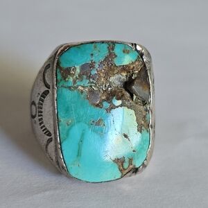 Native American NAVAJO Sterling Silver &  Turquoise Ring